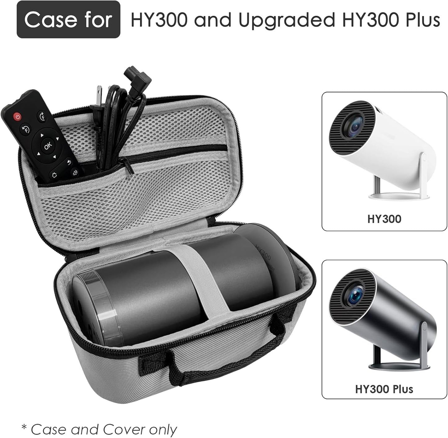 Projector Carrying Case + Lens Cap for HY300 and Hy300Plus Models (Only Carrying Case and Lens Cap)