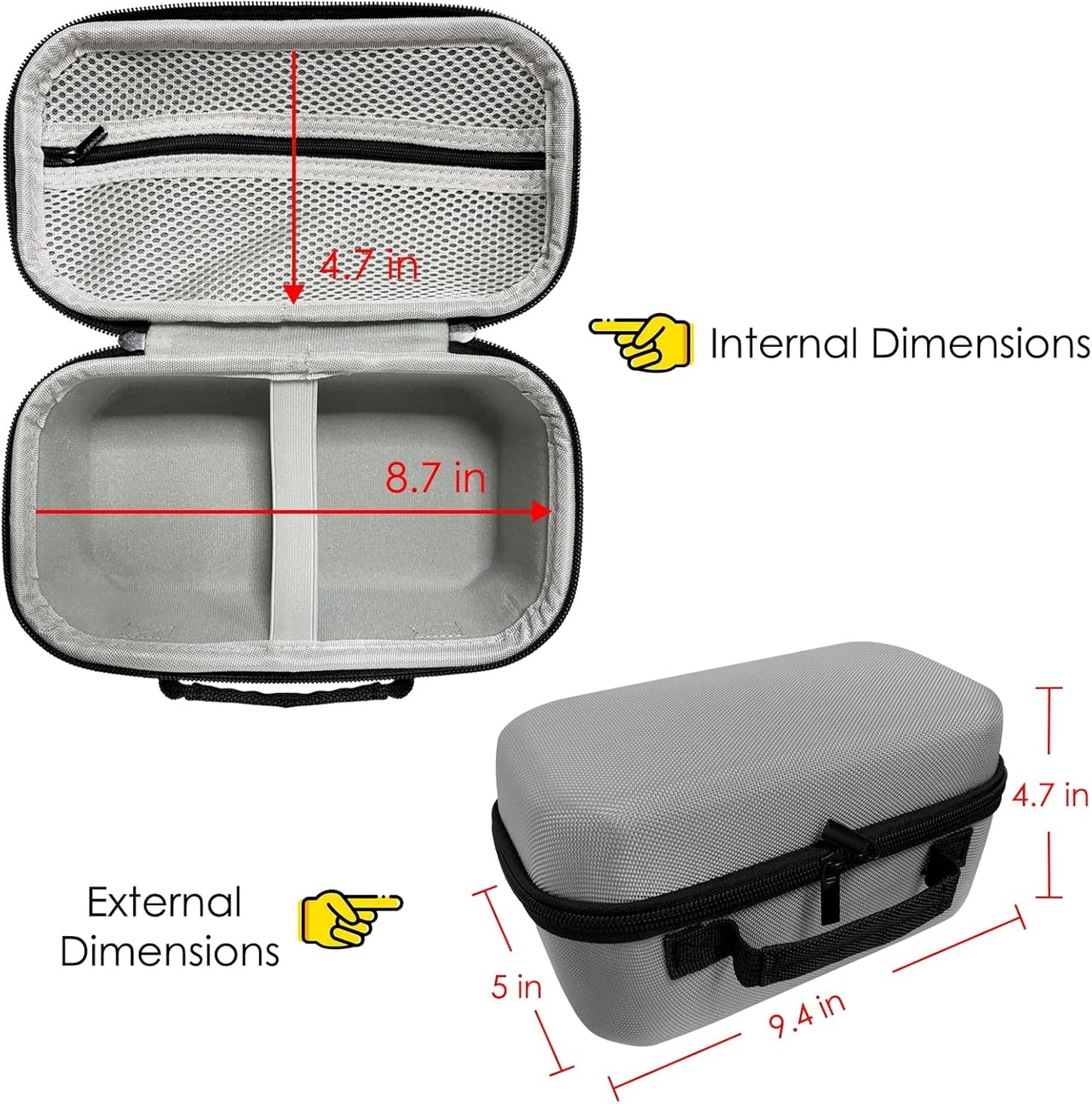 Projector Carrying Case + Lens Cap for HY300 and Hy300Plus Models (Only Carrying Case and Lens Cap)